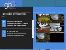 Tablet Screenshot of gbbproductions.com